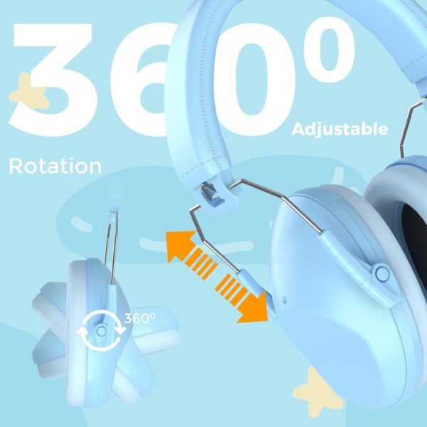 Casque Anti Bruit Bleu Enfant 3