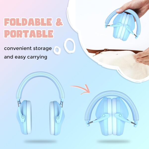 Casque Anti Bruit Bleu Enfant 4