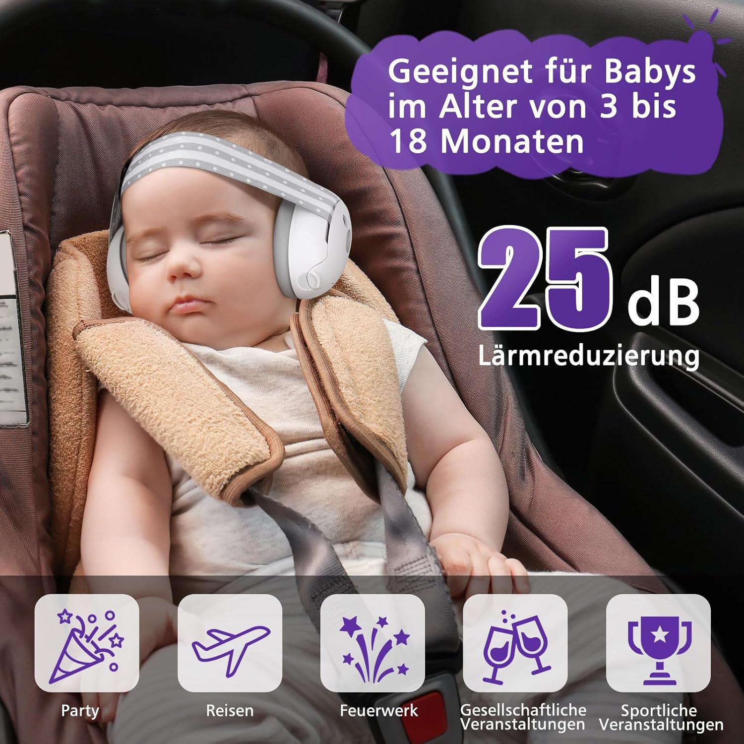 Casque Anti Bruit Enfant Autour de Bébé