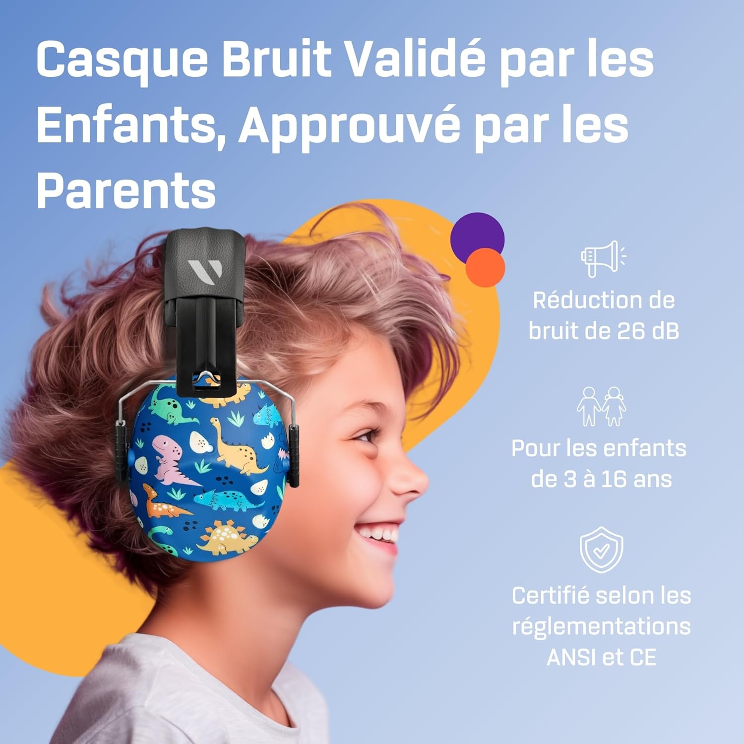 Casque Anti Bruit Enfant Mpow
