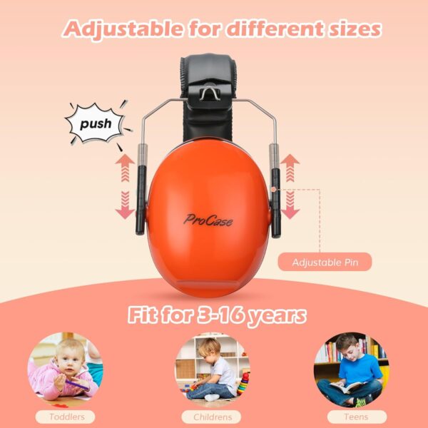 Casque Anti Bruit Enfant Orange Kids 3