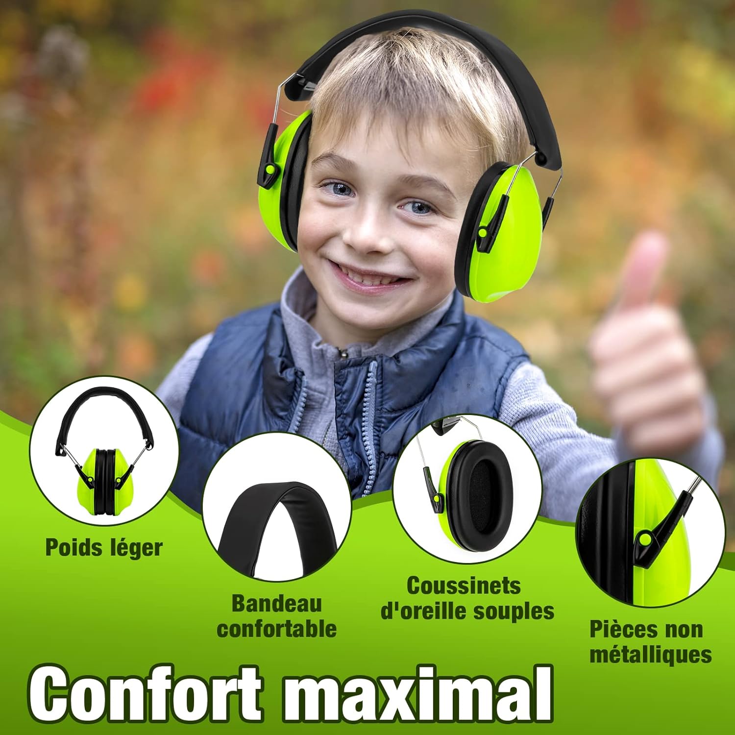 Casque Anti Bruit Enfant pour Concert Kendji