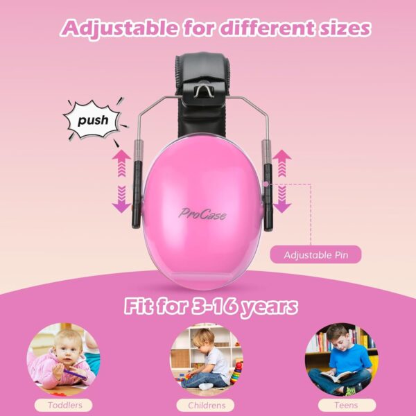 Casque Anti Bruit Enfant Rose 3