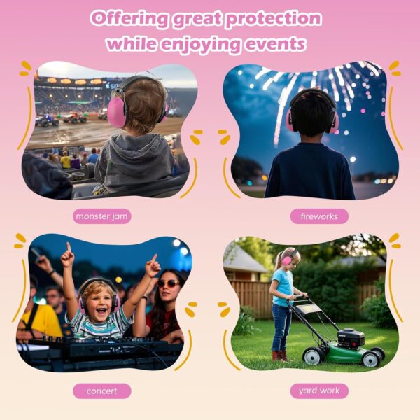 Casque Anti Bruit Enfant Rose 6
