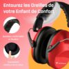 Casque Anti Bruit Enfant Rouge 4