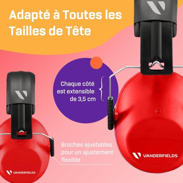 Casque Anti Bruit Enfant Rouge 7