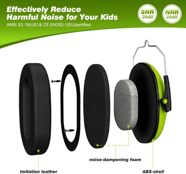Casque Anti Bruit Flurécent pour Enfant 3