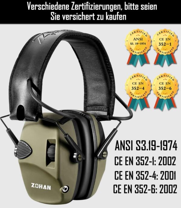 Casque Anti Bruit Tir Enfants Chasse Ball Trap 3