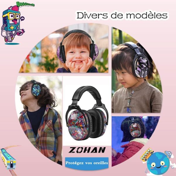 Mpow Casque Anti-bruit Enfant Adulte Pliable Réglable 5