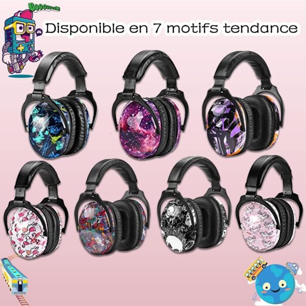 Mpow Casque Anti-bruit Enfant Adulte Pliable Réglable 6